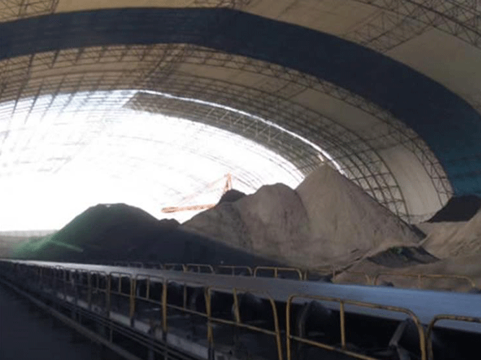 滕州煤棚料仓网架